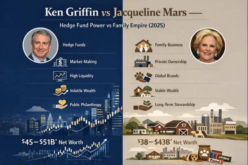 Ken Griffin and Jacqueline Mars