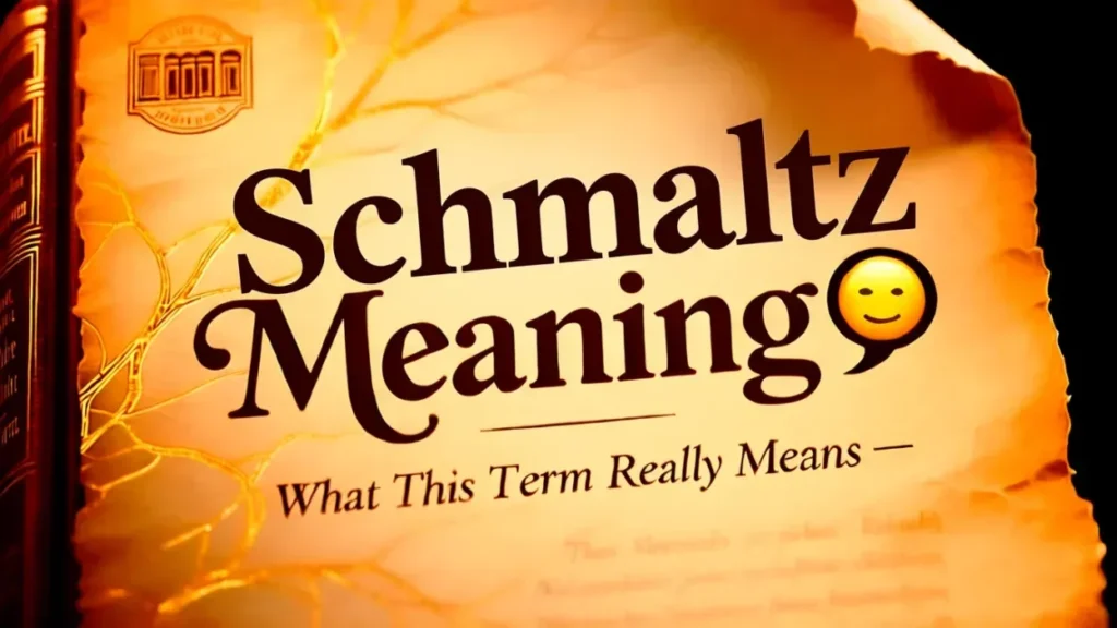 Schmaltz Meaning